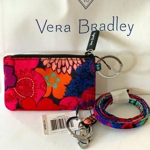 Vera Bradley Zip ID Case & matching Lanyard **New with tags**